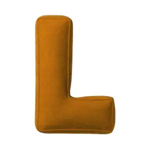 Μαξιλάρι γράμμα L Yellow Tipi Posh Velvet image-0