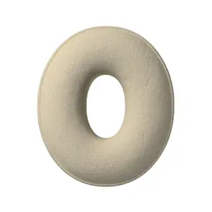 Μαξιλάρι γράμμα Ο Yellow Tipi Boucle image-0
