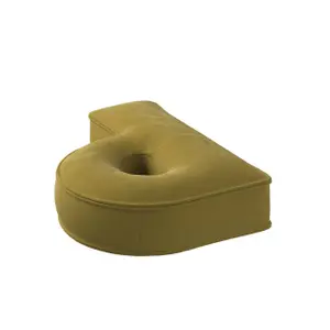 Μαξιλάρι γράμμα Π Yellow Tipi Posh Velvet image-1