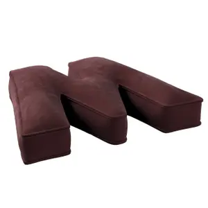 Pude bogstav w Yellow Tipi Posh Velvet image-1