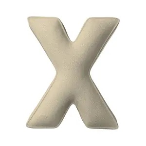 Μαξιλάρι γράμμα Χ Yellow Tipi Boucle image-0