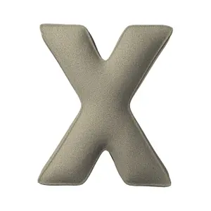 Μαξιλάρι γράμμα Χ Yellow Tipi Boucle image-0