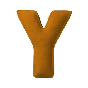 Μαξιλάρι γράμμα Y Yellow Tipi Posh Velvet image-0