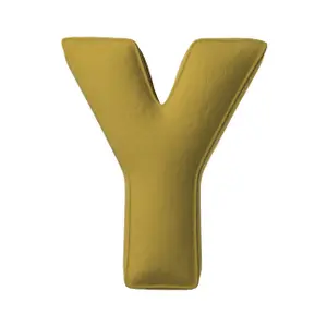 Μαξιλάρι γράμμα Y Yellow Tipi Posh Velvet image-0