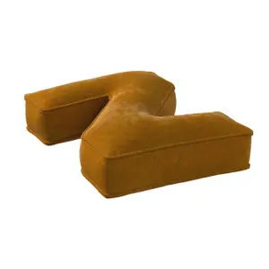 Μαξιλάρι γράμμα Ζ Yellow Tipi Posh Velvet image-1