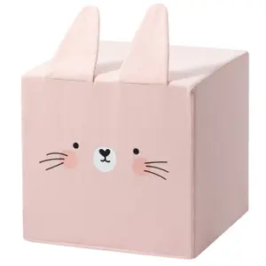 Κύβος πουφ Yellow Tipi Rainbow Rabbit image-0