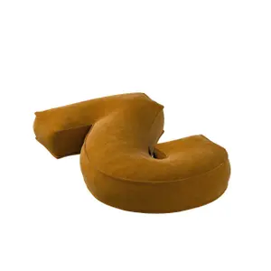 Μαξιλάρι αριθμός 2 από βελούδο Yellow Tipi image-1