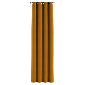 Κουρτίνα με θήκες Yellow Tipi Posh Velvet image-0