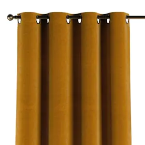 Κουρτίνα με θήκες Yellow Tipi Posh Velvet image-1
