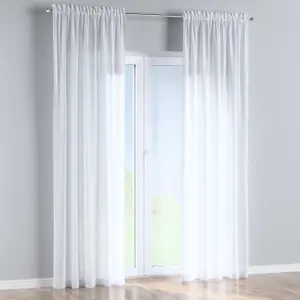 Slit and flounce curtain Yellow Tipi Sweet Secret image-1