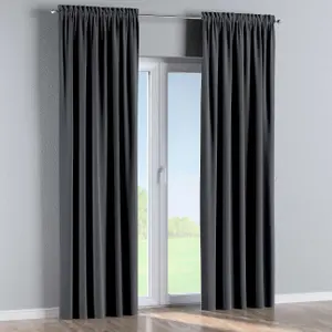 Κουρτίνα με φουσκωτά και φτερά Yellow Tipi Posh Velvet image-1