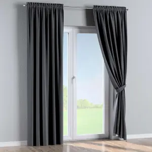 Κουρτίνα με φουσκωτά και φτερά Yellow Tipi Posh Velvet image-3