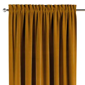 Κουρτίνα με φουσκωτά και φτερά Yellow Tipi Posh Velvet image-0