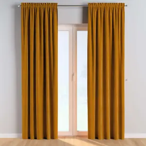 Κουρτίνα με φουσκωτά και φτερά Yellow Tipi Posh Velvet image-2