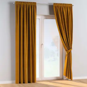 Κουρτίνα με φουσκωτά και φτερά Yellow Tipi Posh Velvet image-3