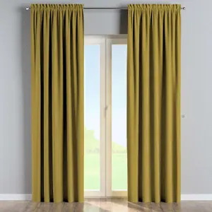 Κουρτίνα με φουσκωτά και φτερά Yellow Tipi Posh Velvet image-3