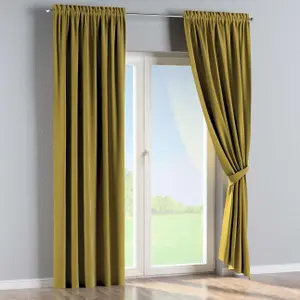 Κουρτίνα με φουσκωτά και φτερά Yellow Tipi Posh Velvet image-2