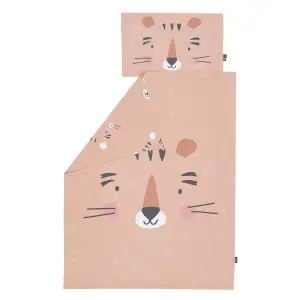 Bed linen Yellow Tipi Happy Tiger