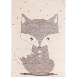 Child's bedroom rug Yellow Tipi Cute Fox