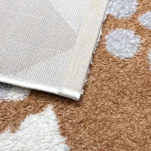 Child's bedroom rug Yellow Tipi image-1