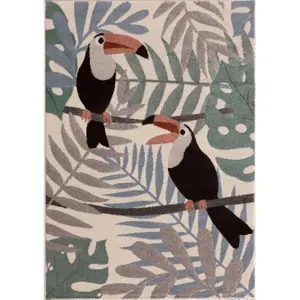 Bedroom carpet Yellow Tipi Toucans