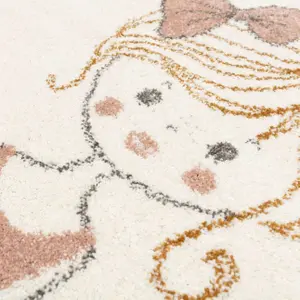 Χαλί κρεβατοκάμαρας Yellow Tipi Little Girl image-1