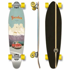 Longboard Yocaher Kicktail -vw Series- Red Beetle