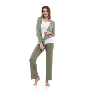 Long Sleeve Wrap Top Women Yogaessential image-4