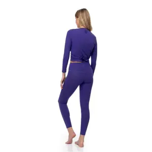 Long Sleeve Wrap Top Women Yogaessential Chakra image-1