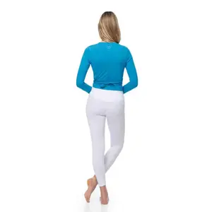 Long Sleeve Wrap Top Women Yogaessential Chakra image-3