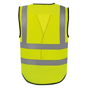 High Visibility Buttoned Safety Vest Yoko Eco Superior image-1