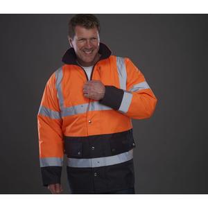 Bicolour high visibility parka Yoko image-1