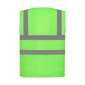 High visibility safety vest - recycled open mesh Yoko image-1