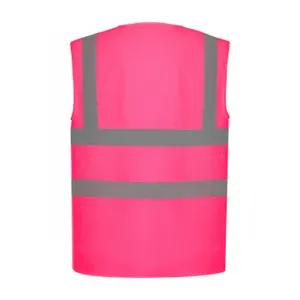 High visibility safety vest - recycled open mesh Yoko image-1