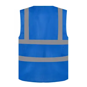 High visibility safety vest - recycled open mesh Yoko image-1