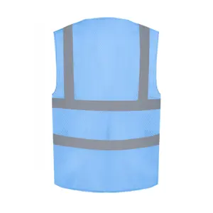 High visibility safety vest - recycled open mesh Yoko image-1
