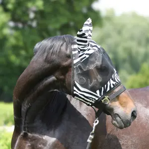 Zebra Fly Mask for Horse York image-2