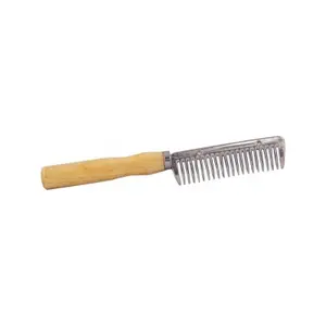 Metallpferdehaarbesen mit Holzgriff York image-0