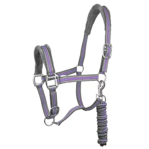 Halter and lead rope set for horse York Calipso image-0