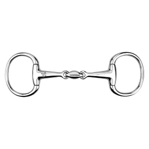 Mors 2 Rings Anatomical Bit for Horse, Olive, Double Joint York image-0