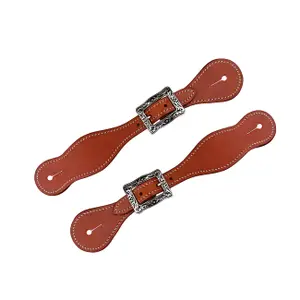 Leather Western Spur Straps York image-0
