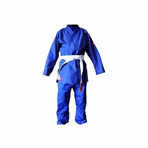 Judo-Kimono mit Gürtel weiß Baumwolle Yosihiro image-1