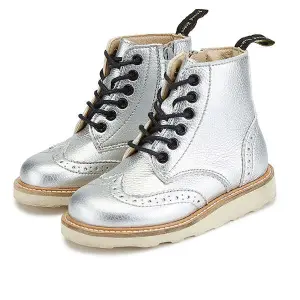 Synthetic leather boots for children Young Soles Sidney Vegan image-1