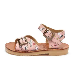 Girl's leather sandals Young Soles Sonny image-0