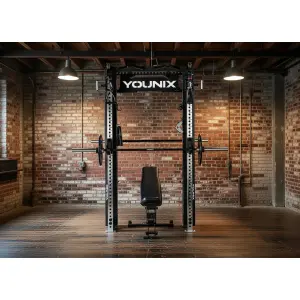 Sprzęt do ćwiczeń siłowych Younix Cable Rack Smith Bundle image-1