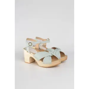 Leather heel sandals for women Youyou Yelda image-1