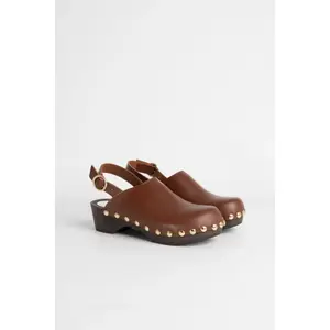 Women's leather clogs Youyou York Vegetal image-1