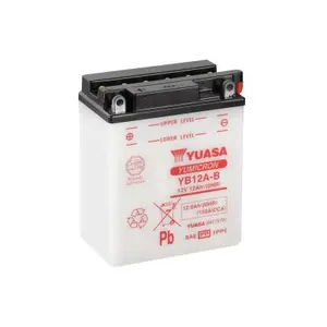 Konventionelle Motorradbatterie Yuasa YB12A-B