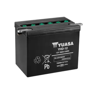 Konventionellt motorcykelbatteri utan syraackumulator Yuasa YHD-12