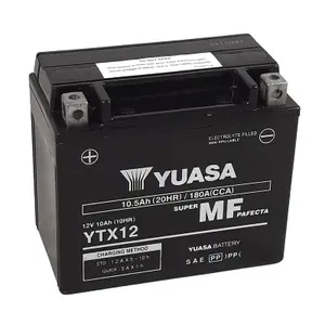 Activated Maintenance-Free Motorcycle Battery Yuasa YTX12FA